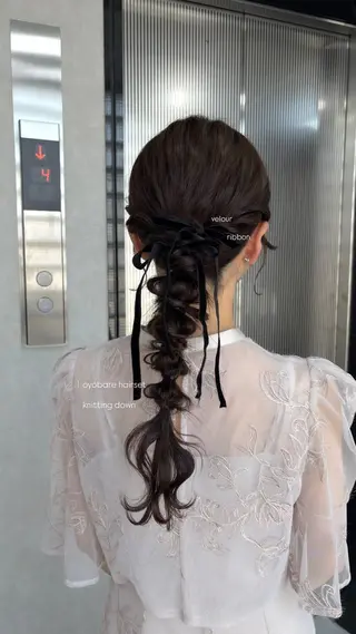 セミロング Haruka /うる艶透明感カラーのヘアスタイル