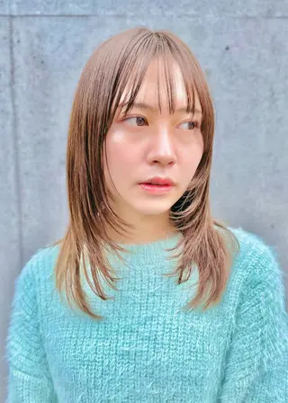 ミディアム 表参道/髪質改善/ 髪質改善カラー/遠藤のヘアスタイル