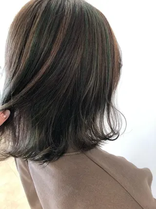 ミディアム カラー 似合わせ.ﾍｱｾｯﾄ 得意🌹井上美沙のヘアスタイル