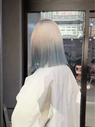 ミディアム カラー 🫧ブロンド /寒色系🫧れいのヘアスタイル
