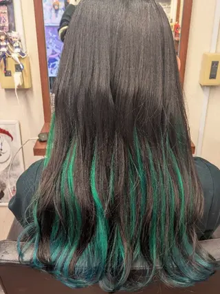 ロング カラー ヘアアレンジ fuwat所属・秋葉原でカラーする なら🐉ちぇーたんのヘアスタイル