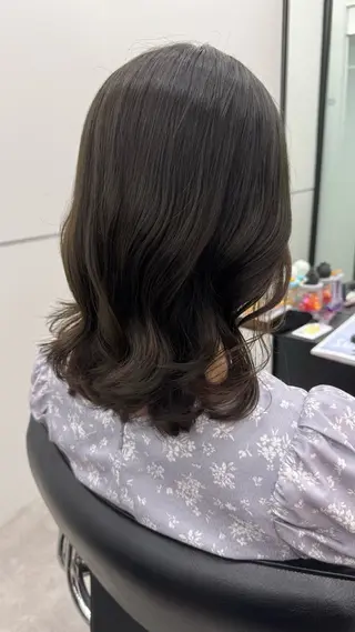 ミディアム パーマ GO TODAY シェアサロン 銀座Arc店所属・デジタルパーマ🫧 韓国風ヘア🫧サクラのヘアスタイル