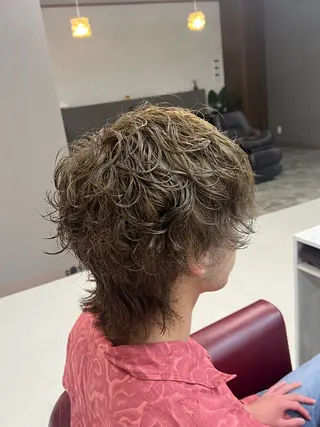 ショート カラー パーマ KEN 🌟のヘアスタイル