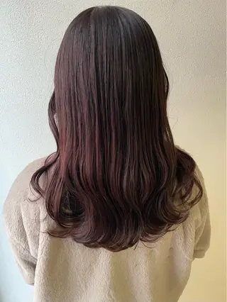 セミロング カラー 沢田 瞳のヘアスタイル