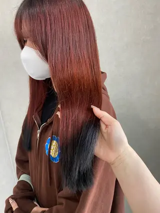 ロング 梅田ハイトーン 🎀Rumina🎀のヘアスタイル
