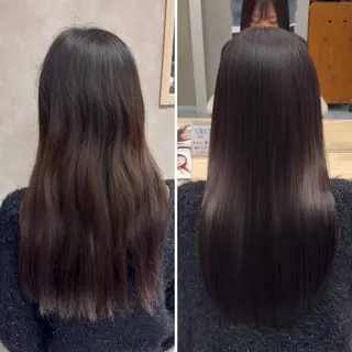 ロング パーマ 髪質改善/縮毛矯正 /ブリーチ矯正/岡部のヘアスタイル