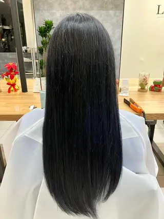 ロング カラー 🦔Laulu 菅原綾乃のヘアスタイル