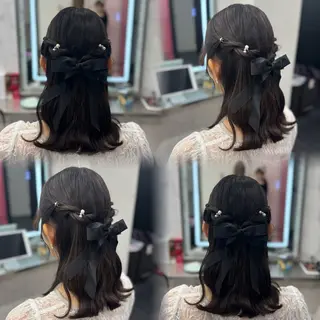 ミディアム ヘアアレンジ JPCY MIRIYAのヘアスタイル