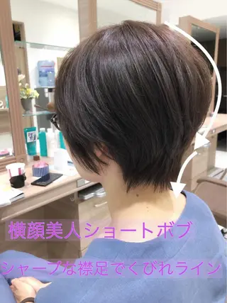ショート カラー 大人女性のショート ・ボブ✂︎沼尻典祥のヘアスタイル