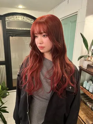 ロング レイヤー/ベージュ mikuのヘアスタイル