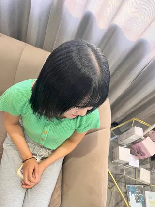 ミディアム カラー 志田 ほんのヘアスタイル