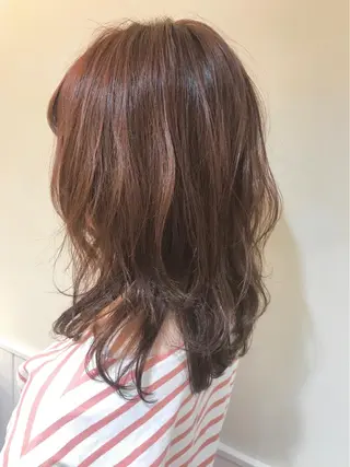 ミディアム カラー パーマ×ウルフカット koya☆のヘアスタイル
