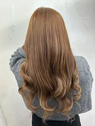 ロング カラー alpha. カラーエクステ下妻のヘアスタイル