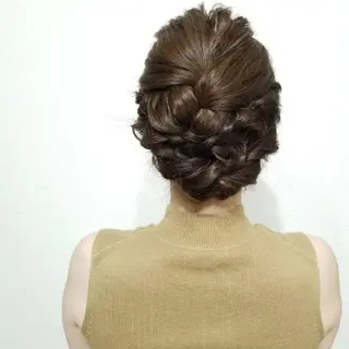 ミディアム カラー ヘアアレンジ See by merのマツエク・マツパデザイン