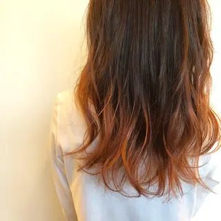 ロング カラー 青とそら いしざかのヘアスタイル