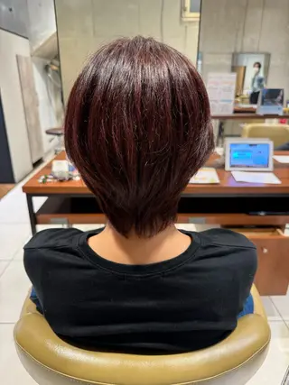 カラー 艶カラー 梨菜💜のヘアスタイル