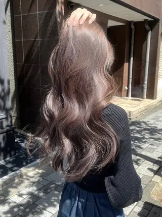 ロング 🚨メンズ曲がる 縮毛矯正りおん🚨のヘアスタイル