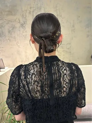 セミロング ヘアアレンジ 武田美空🐇 ヘアアレンジ/カラーのヘアスタイル