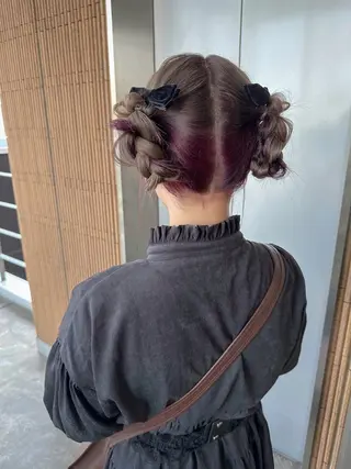 ミディアム カラー ヘアアレンジ autre所属・大久保 ひでなりのヘアスタイル