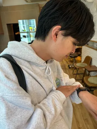 メンズ 池田理紗/メンズ カット/切りっぱなしのヘアスタイル