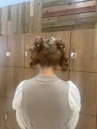 ヘアアレンジ なな/シェービング /カラー/アレンジのヘアスタイル