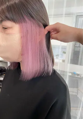 カラー miyu/ハイトーン /ブリーチのヘアスタイル