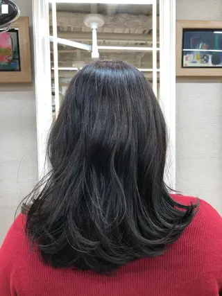 セミロング カラー dogstar小林諒 レイヤー/パーマのヘアスタイル