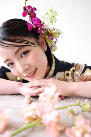 ショート ヘアアレンジ 梨子🐣艶カラー🌈 ダメージレス💖のヘアスタイル