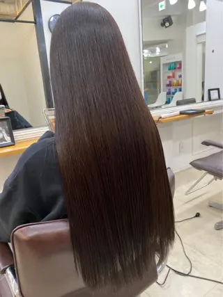 ロング カラー リルウヘアー 天王寺のヘアスタイル