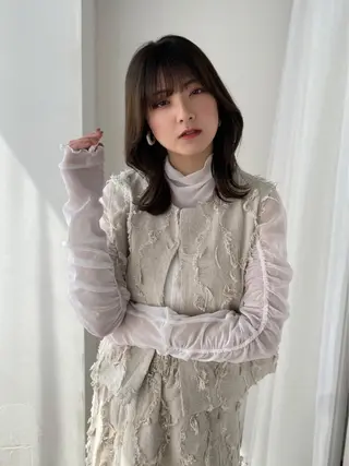 ミディアム カラー Ash中目黒店 榊間茜のヘアスタイル