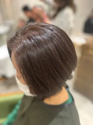ショート カラー 酸性ストレート特化× 艶髪師/及川のヘアスタイル