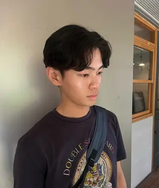 メンズ あやか/ベージュ /透け感カラーのヘアスタイル