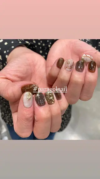 ネイル 淡色ネイル 🎀moeのネイルデザイン