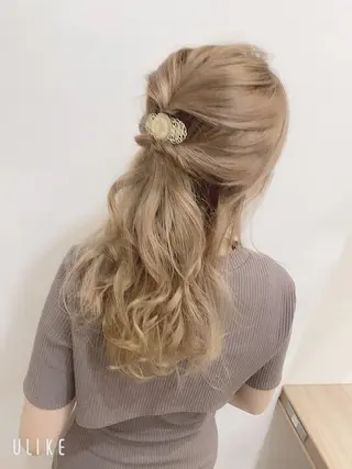 ロング ヘアアレンジ GATE.所属・🫧うる艶color 🩵綾🌙のヘアスタイル