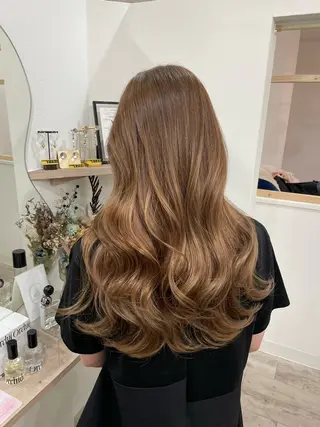 ロング カラー hair salon Lihina所属・韓国ヘア🇰🇷 佐藤史奈のヘアスタイル