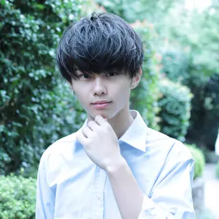 ショート パーマ メンズ 飯塚 想のヘアスタイル