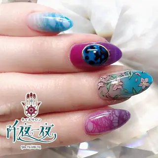 ネイル 六本木ネイル阡夜一夜 当日&持ち込み歓迎のネイルデザイン