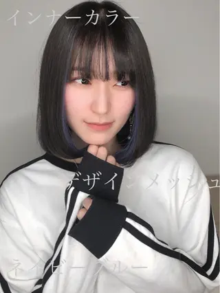 ミディアム エクステ・髪質改善・ ブリーチ・吉田大介のヘアスタイル