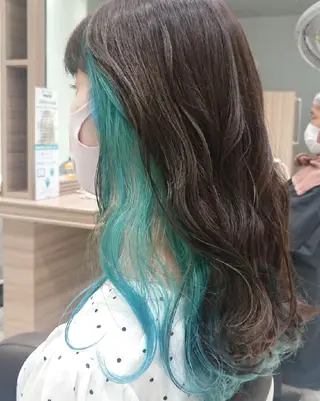 セミロング カラー あらげ 🌈推しカラー🌈ᵕのヘアスタイル