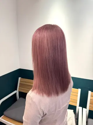 ミディアム カラー 聖斗 /ハイトーン/パーマのヘアスタイル