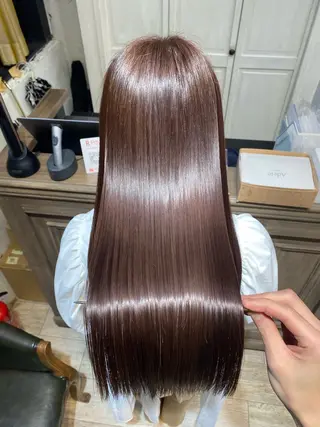 ロング shinka 髪質改善　縮毛矯正所属・美髪ストレート/美髪 レイヤー特化増原優斗のヘアスタイル