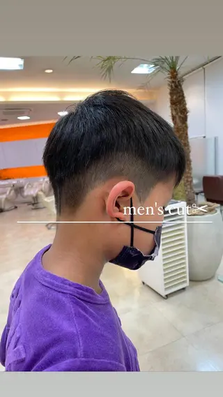 ショート メンズ キッズ 大宮｜メンズカット ダブルカラー｜パーマのヘアスタイル