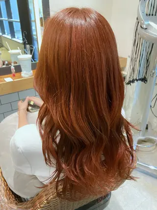 ロング カラー 似合わせメイク💄 粉川愛香のヘアスタイル
