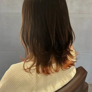 ミディアム カラー nui所属・清水優/レイヤー/ ボブ/髪質改善のヘアスタイル