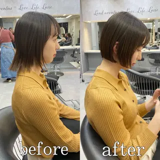 ショート パーマ 美髪❣️縮毛矯正/ 髪質改善✨/山本のヘアスタイル