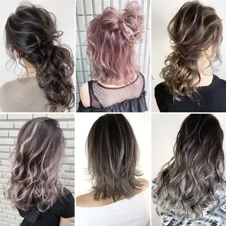 ミディアム カラー ヘアアレンジ 可児 令路のヘアスタイル