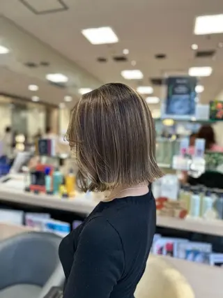 ミディアム カラー クロスパーマ/うる艶 カラー/Kurumiのヘアスタイル