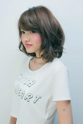 ミディアム a-granz 住吉店のヘアスタイル