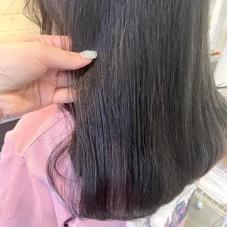 セミロング カラー スナコザワ レナのヘアスタイル