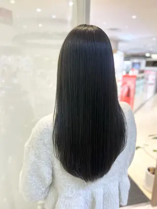 ロング カラー 艶質改善/縮毛矯正 ササキナツミのヘアスタイル